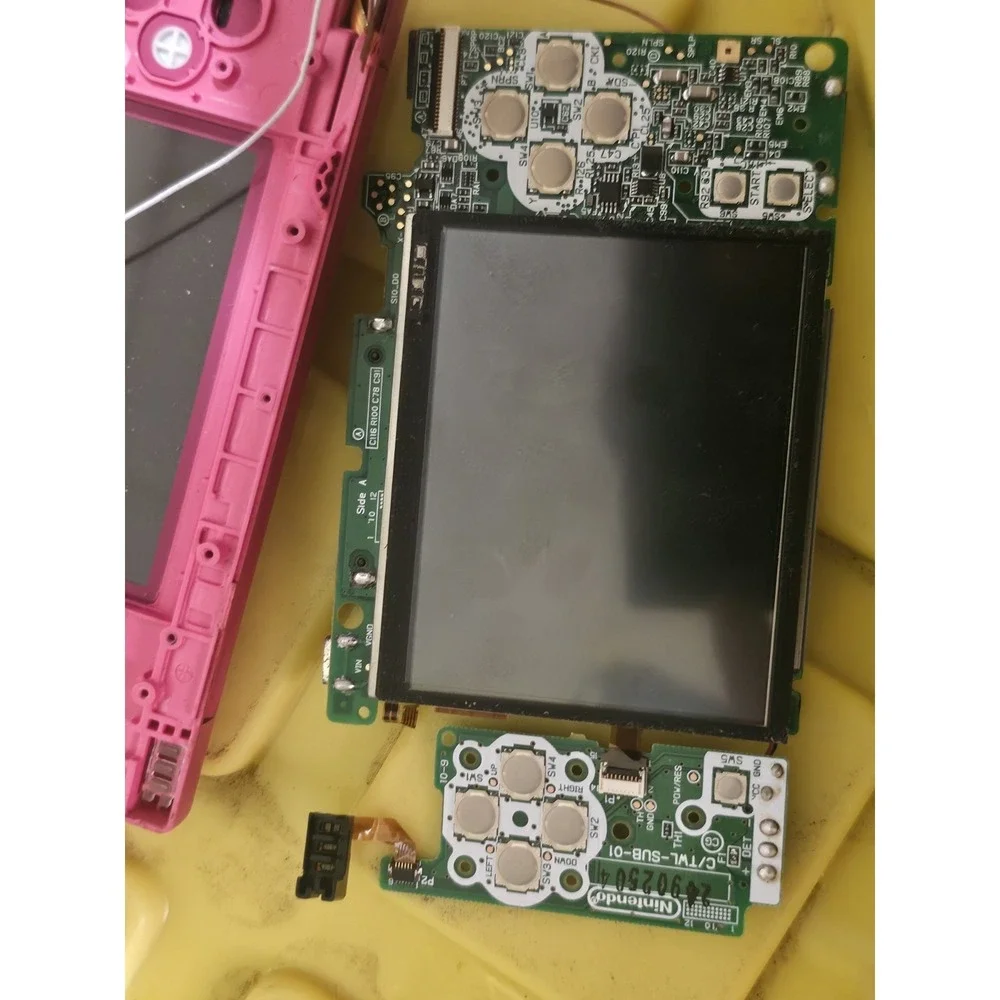 Nintendo 3DS Black No Battery And Pink DSi For Parts With Extra Shell & Buttons